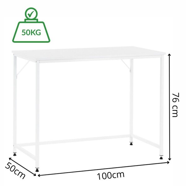 Psací stůl 100x50 cm SPRINGOS Vasto HF0042 bílý