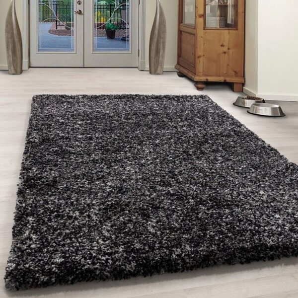 Kusový koberec Enjoy shaggy 4500 antrazit 80 x 250 cm 80 x 250 cm