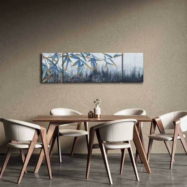Obraz - Bambus na zdi (170x50 cm)