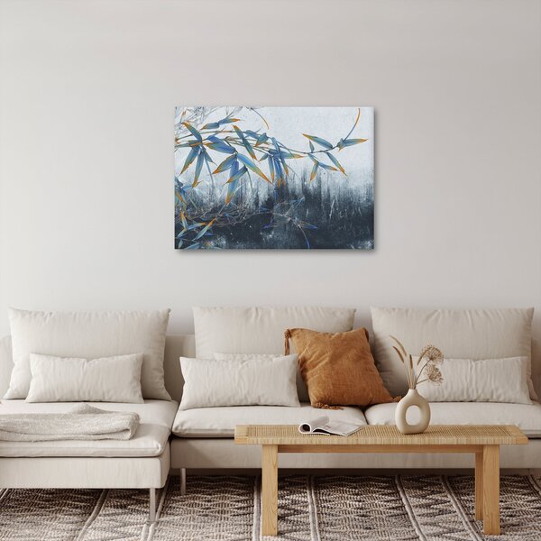 Obraz - Bambus na zdi (70x50 cm)