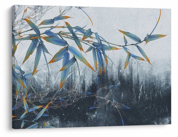 Obraz - Bambus na zdi (70x50 cm)