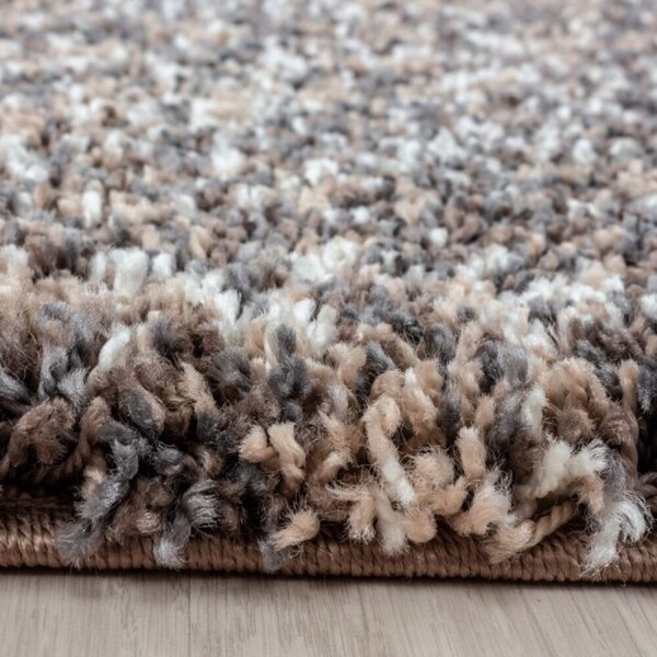 Kusový koberec Enjoy shaggy 4500 taupe 60 x 110 cm 60 x 110 cm