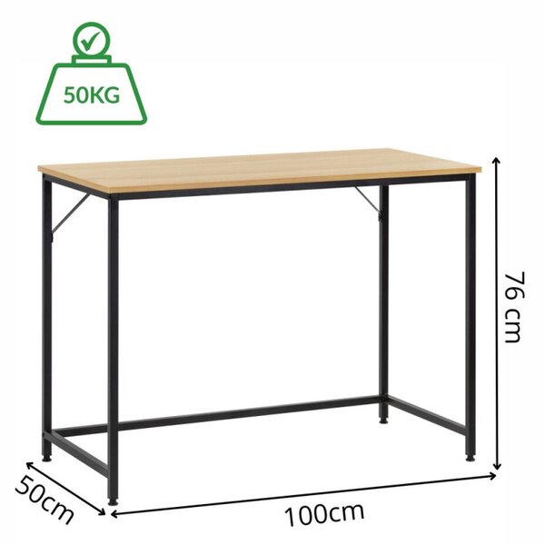 Psací stůl 100x50 cm SPRINGOS HF0044 Vasto světle hnědý
