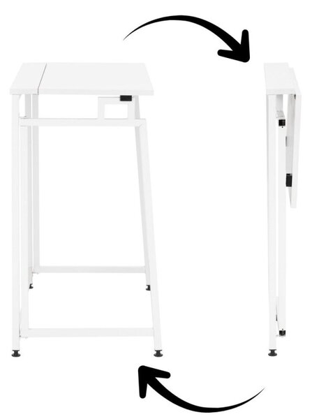 Skládací pracovní stůl 80x40 cm SPRINGOS HF0057 Flecto bílý