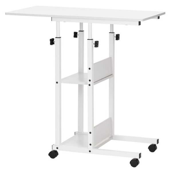Stolek na notebook 80x40 cm SPRINGOS Lineo HF0059 bílý