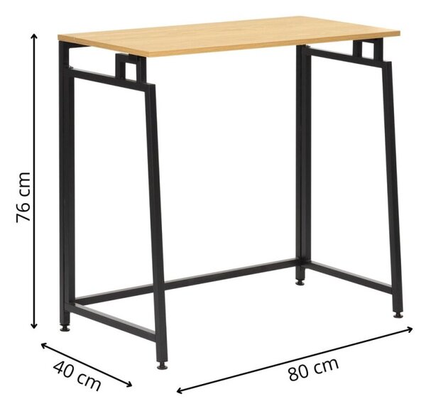 Skládací pracovní stůl 80x40 cm SPRINGOS HF0058 Flecto světle hnědý