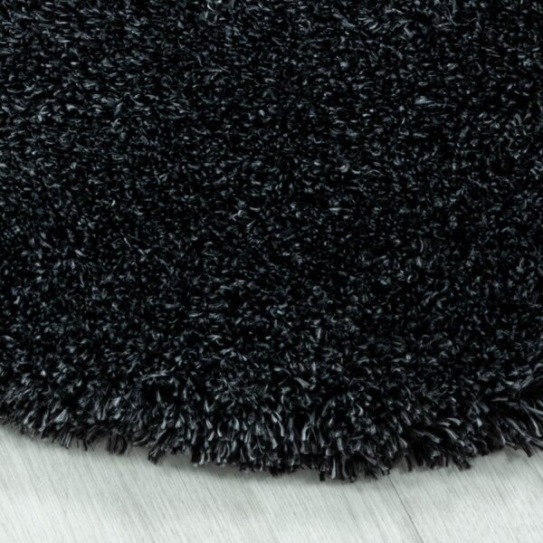 Kusový koberec Fluffy shaggy 3500 antraciet 60 x 110 cm - SLEVA 1ks 60 x 110 cm - SLEVA 1ks