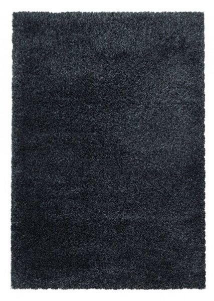 Kusový koberec Fluffy shaggy 3500 antraciet 60 x 110 cm - SLEVA 1ks 60 x 110 cm - SLEVA 1ks