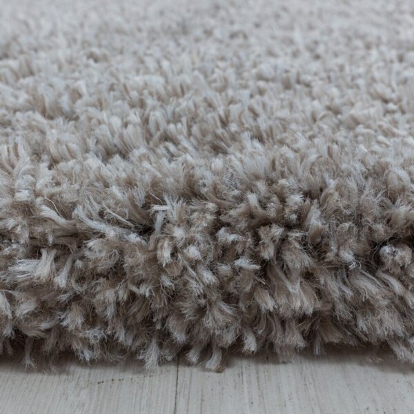 Kusový koberec Fluffy shaggy 3500 beige Kruh průměr 80 cm Kruh průměr 80 cm