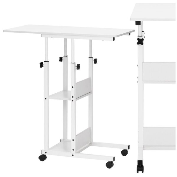 Stolek na notebook 80x40 cm SPRINGOS Lineo HF0059 bílý