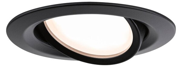 Paulmann Nova Plus Coin 3ks IP23 2 700K černá, stmívatelný, Černá, Chodba, Hliník, Moderní, Zapuštěné kulaté