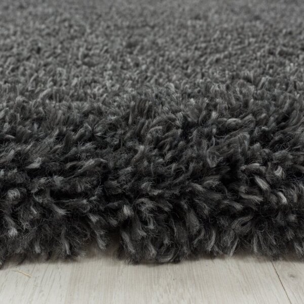 Kusový koberec Fluffy shaggy 3500 grey Kruh průměr 80 cm Kruh průměr 80 cm