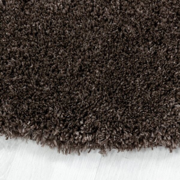 Kusový koberec Fluffy shaggy 3500 brown 60 x 110 cm 60 x 110 cm