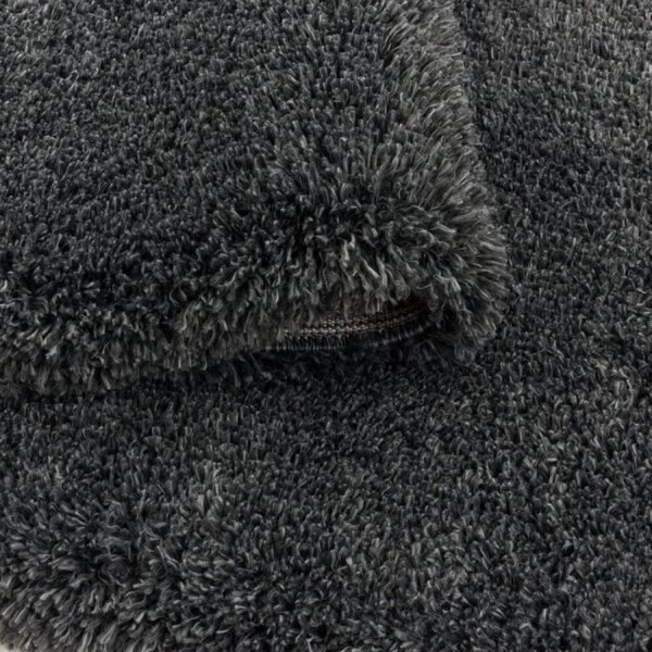 Kusový koberec Fluffy shaggy 3500 grey Kruh průměr 80 cm Kruh průměr 80 cm