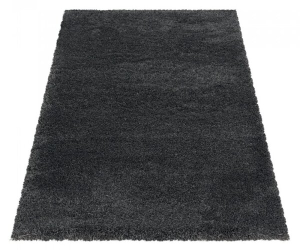 Kusový koberec Fluffy shaggy 3500 grey Kruh průměr 80 cm Kruh průměr 80 cm