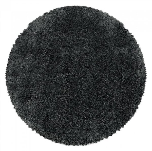 Kusový koberec Fluffy shaggy 3500 grey Kruh průměr 80 cm Kruh průměr 80 cm
