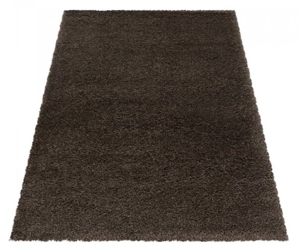 Kusový koberec Fluffy shaggy 3500 brown 60 x 110 cm 60 x 110 cm