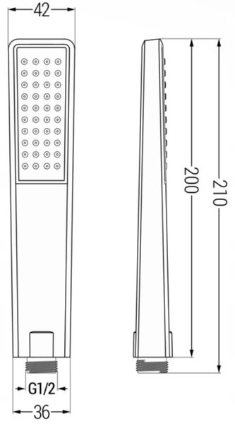 Mexen Uno Sada podomítkové sprchové baterie DR72, chrom - 71435DR72-00