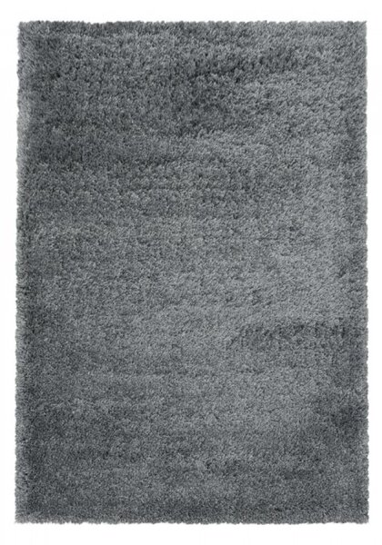 Kusový koberec Fluffy shaggy 3500 light grey Kruh průměr 80 cm Kruh průměr 80 cm