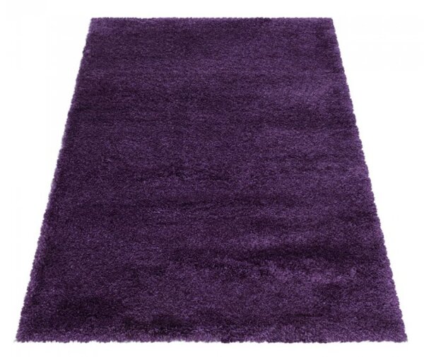 Kusový koberec Fluffy shaggy 3500 lila 60 x 110 cm 60 x 110 cm
