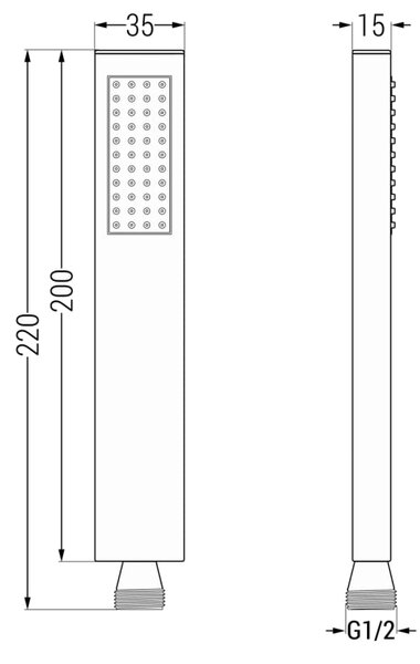 Mexen Cube DR02 podomítková sprchová sada s dešťovou hlavicí 30 cm, chrom - 77502DR0230-00