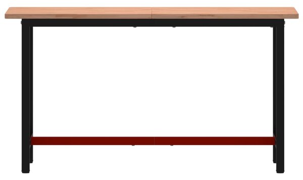 Pracovní stůl 150 x 55 x 81,5 cm masivní bukové dřevo a kov 3188905