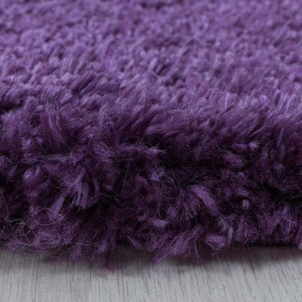 Kusový koberec Fluffy shaggy 3500 lila 60 x 110 cm 60 x 110 cm