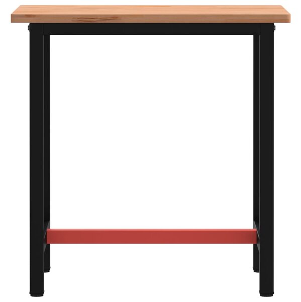 Pracovní stůl 80 x 55 x 81,5 cm masivní bukové dřevo a kov 3188903