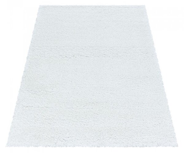 Kusový koberec Fluffy shaggy 3500 white 60 x 110 cm 60 x 110 cm