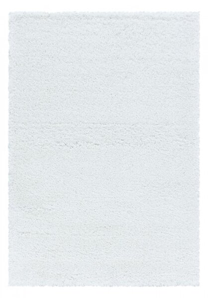 Kusový koberec Fluffy shaggy 3500 white 60 x 110 cm 60 x 110 cm