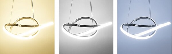 TooLight Stropní svítidlo Ring LED stříbrné