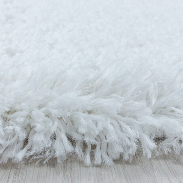 Kusový koberec Fluffy shaggy 3500 white 60 x 110 cm 60 x 110 cm