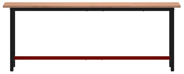 Pracovní stůl 220 x 55 x 81,5 cm masivní bukové dřevo a kov 3188908
