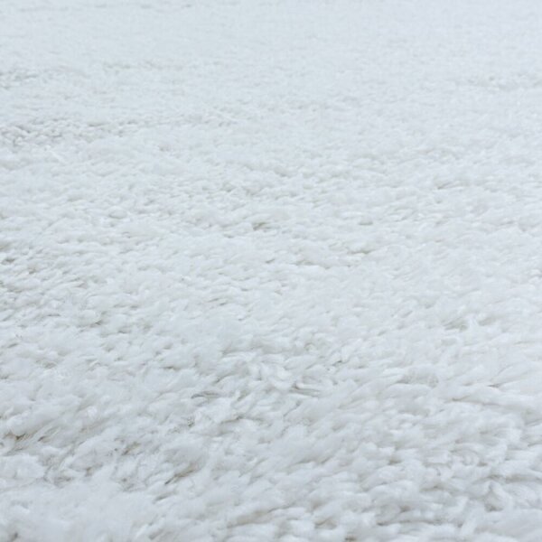 Kusový koberec Fluffy shaggy 3500 white 60 x 110 cm 60 x 110 cm