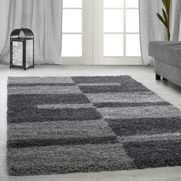 Kusový koberec Gala shaggy 2505 grey Kruh 80 cm průměr Kruh 80 cm průměr