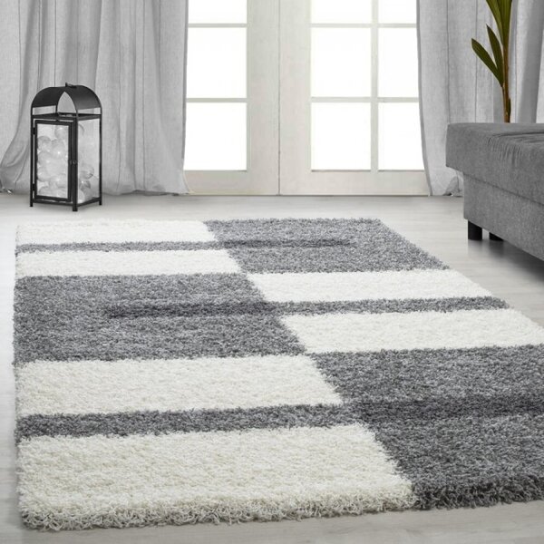 Kusový koberec Gala Shaggy 2505 light grey 140 x 200 cm 140 x 200 cm 3,76 m²