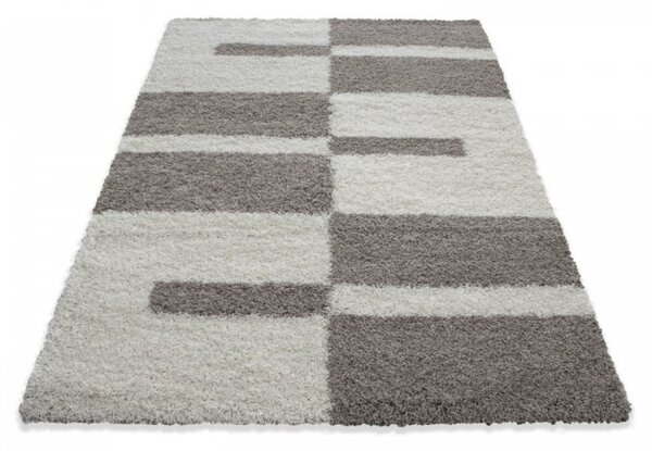Kusový koberec Gala shaggy 2505 beige Kruh 80 cm průměr Kruh 80 cm průměr