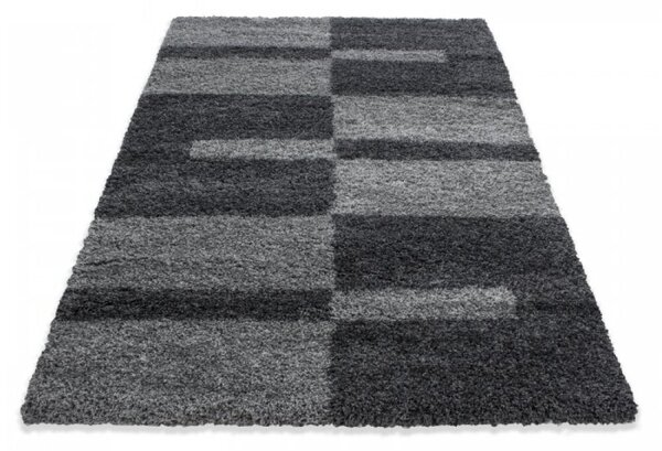 Kusový koberec Gala shaggy 2505 grey Kruh 80 cm průměr Kruh 80 cm průměr