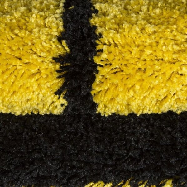 Dětský koberec Fun shaggy 6001 yellow kulatý 100 cm průměr kulatý 100 cm průměr
