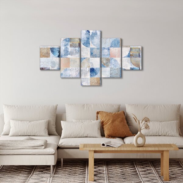 Obraz - Geometrické tvary na zdi (125x70 cm)