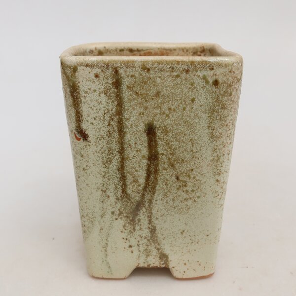 E-bonsai Keramická bonsai miska 7,5 x 7,5 x 11 cm béžová