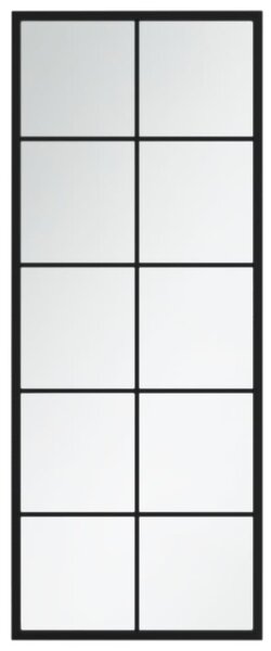 Nástěnná zrcadla 2 ks černá 100 x 40 cm kov 3189034