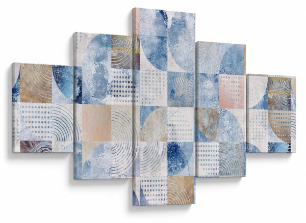 Obraz - Geometrické tvary na zdi (125x70 cm)