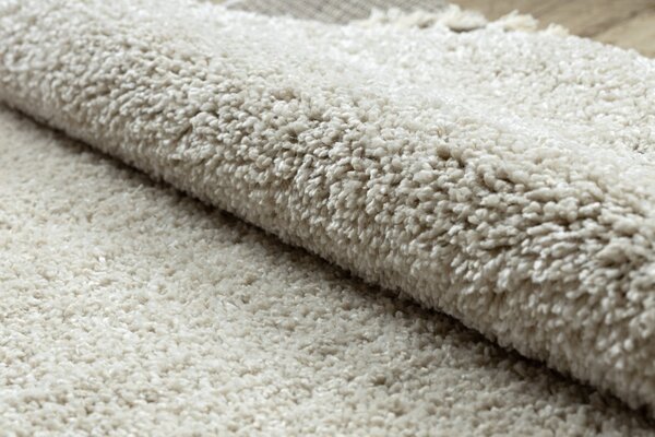 Dywany Łuszczów, Kusový koberec Berber 9000 cream kruh, 120x120 (průměr) kruh, bílá, ložnice