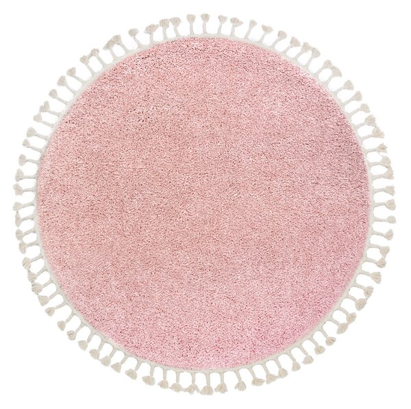 Dywany Łuszczów Kusový koberec Berber 9000 pink kruh ROZMĚR: 120x120 (průměr) kruh