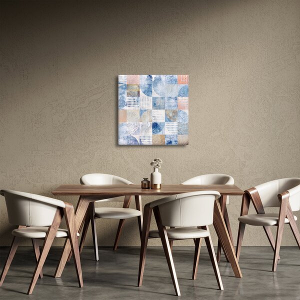 Obraz - Geometrické tvary na zdi (30x30 cm)
