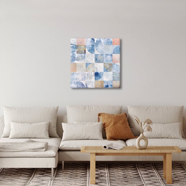 Obraz - Geometrické tvary na zdi (30x30 cm)