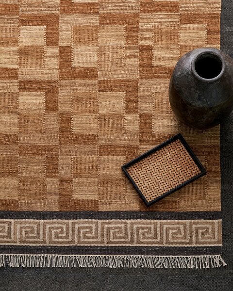 Diamond Carpets India, Ručně vázaný kusový koberec Greta Roma DE 2254 Multi Colour, 120x170, hnědá, chodba / předsíň