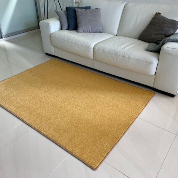 Kusový koberec Eton Lux žlutý 1 m2 bez obšití 1 m2 bez obšití