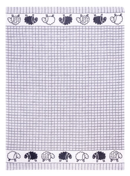 Tegatex Utěrka bavlna 3 ks - Ovečka bordura 50*70 cm